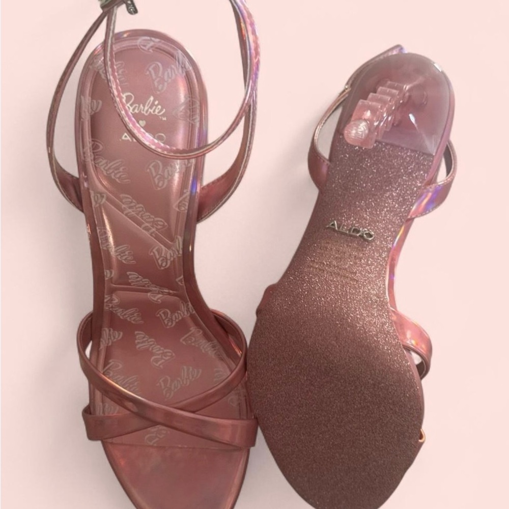 Aldo Barbie Women's Shimmering Pink Heels